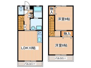 メゾネットさくらの物件間取画像